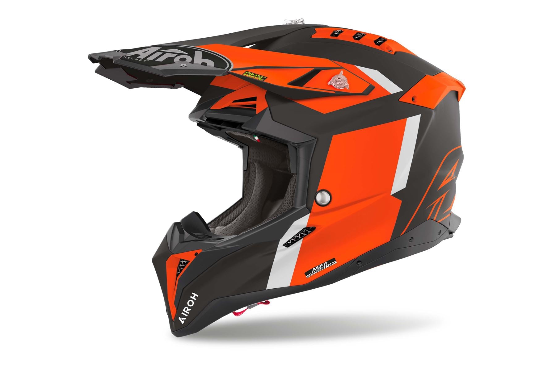 Airoh Helmet 2024 Aviator 3 Glory Orange Matt HPC Carbon